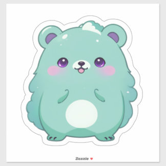 Schattigee Kawaii teddybeer Sticker