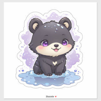 Schattigee Kawaii teddybeer Sticker