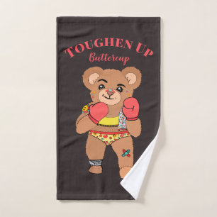 Schattigee Kawaii teddybeer Versterk Buttercup G Handdoek