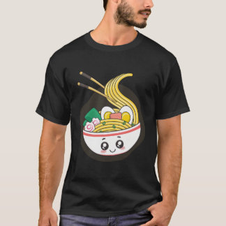 Schattigee kawaii tekening van japans gerecht t-shirt