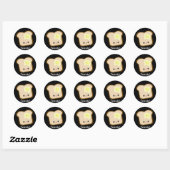 Schattigee kawaii toasty toast en boter sticker (Vel)