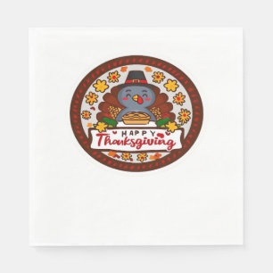 Schattigee Kawaii Turkije - Happy Thanksgiving Cla Servet