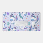 Schattigee Kawaii Unicorn Desk Mat (Keyboard & Muis)