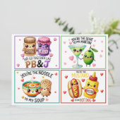 Schattigee Kawaii Valentijns Classroom Kaarten (Staand voorkant)