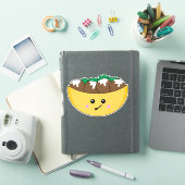 Schattigee Kawaii Vegetarische Falafel in Pitta Br Sticker (iPad Cover)