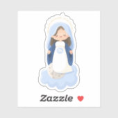Schattigee Kawaii Virgin Mary Sticker (Vel)