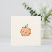 Schattigee Kawaii Waterverf pompoen Feestdagenkaart (Staand voorkant)