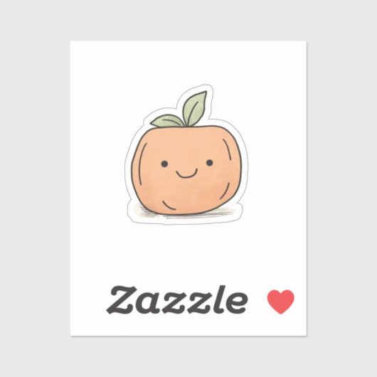 Schattigee Kawaii Waterverf pompoen Sticker (Vel)