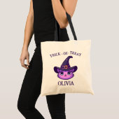 Schattigee Kawaii Witch Cat Halloween herbruikbaar Tote Bag (Voorkant (product))