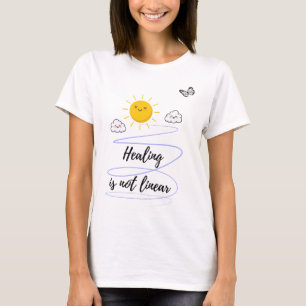 Schattigee Kawaii Zon en Wolken Spiraal - Gelukkig T-shirt