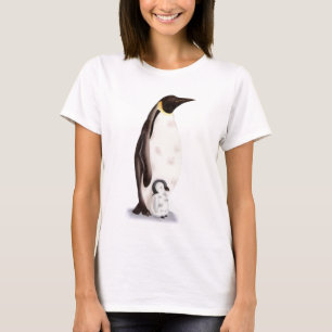 Schattigee Keizer Pinguïn Illustratie T-shirt