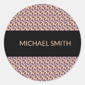 Schattigee Keniaanse Leopard Pattern Thermal Tumbl Ronde Sticker (Voorkant)