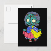 Schattigee Keniaanse zombie Briefkaart (Voorkant / Achterkant)