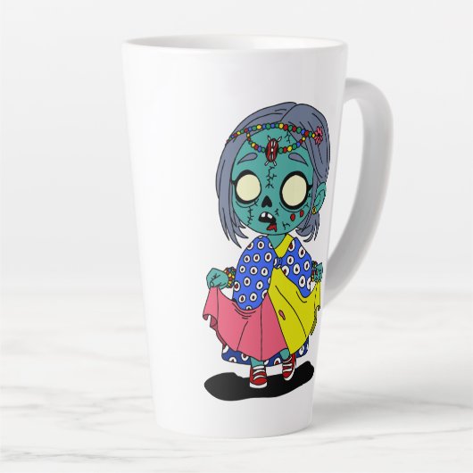 Schattigee Keniaanse zombie Latte Mok (Rechterhoek)