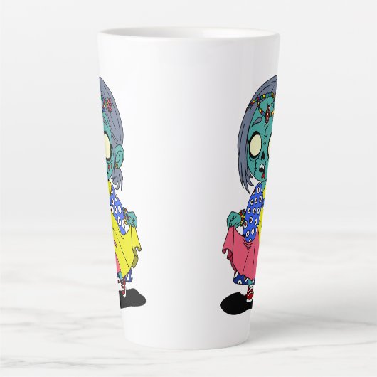 Schattigee Keniaanse zombie Latte Mok (Voorkant)