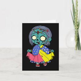 Schattigee Keniaanse zombie Notitiekaartje