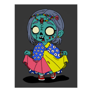 Schattigee Keniaanse zombie Perfect Poster