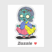 Schattigee Keniaanse zombie Sticker (Vel)
