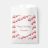 Schattigee kersen 1e verjaardag bedankzakje (Voorkant)