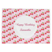 Schattigee kersen 1e verjaardag groot cadeauzakje (Achterkant)