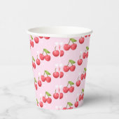 Schattigee kersen 1e verjaardag papieren bekers (Rechts)