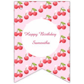 Schattigee kersen 1e verjaardag vlaggetjes (Tweede vlag)