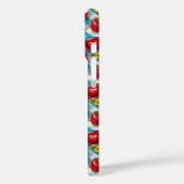 Schattigee kersen en blauw geplakt patroon Case-Mate iPhone case (Achterkant / Links)