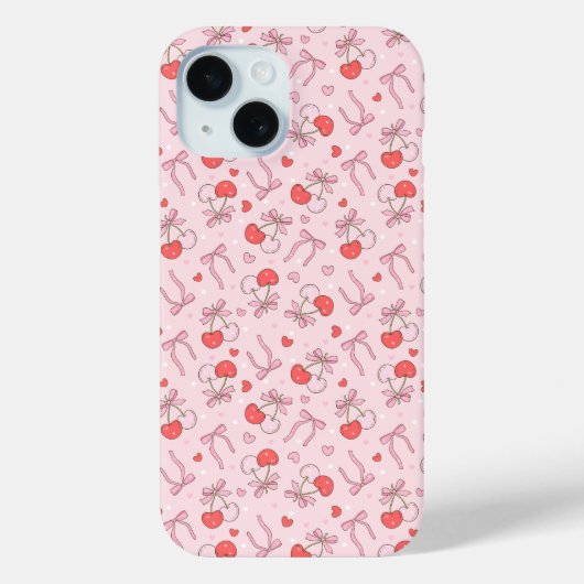 Schattigee kersen en boog Case-Mate iPhone case (Achterkant)