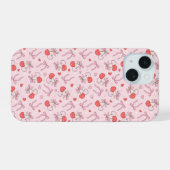 Schattigee kersen en boog iPhone 15 case (Achterkant horizontaal)