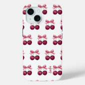 Schattigee kersen met boogpatroon Case-Mate iPhone case (Achterkant)