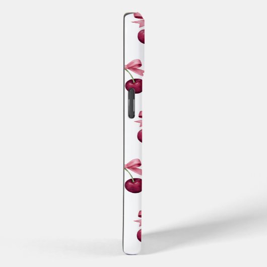Schattigee kersen met boogpatroon Case-Mate iPhone case (Achterkant / Rechts)