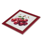 Schattigee kersenliefhebbers keuken tegeltje (Zijkant)