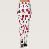 Schattigee kersenpatroon Leggings (Achterkant)