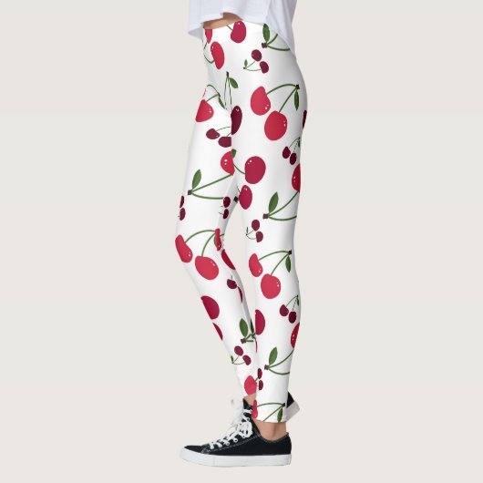 Schattigee kersenpatroon Leggings (Links)