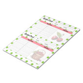 Schattigee kersenrecept Kaart Notitieblok (Schuin)