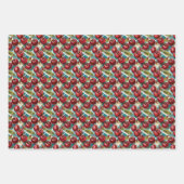 Schattigee kersenthema-verjaardagspatroon inpakpapier vel (Voorkant 2)