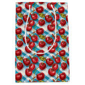 Schattigee kersenthema-verjaardagspatroon medium cadeauzakje (Voorkant)