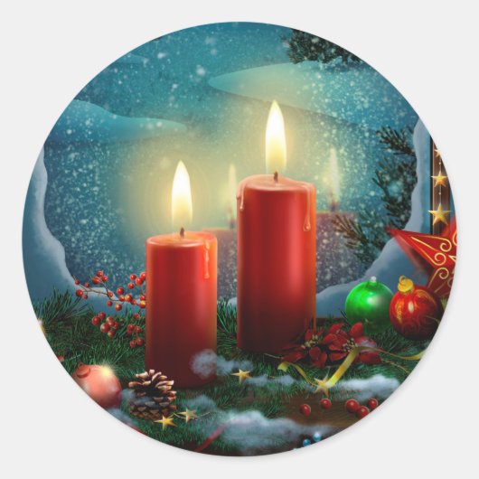 Schattigee Kerst aangepaste geschenk Sticker (Voorkant)