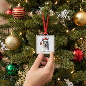 Schattigee kerst Alpaca, op maat Metalen Ornament