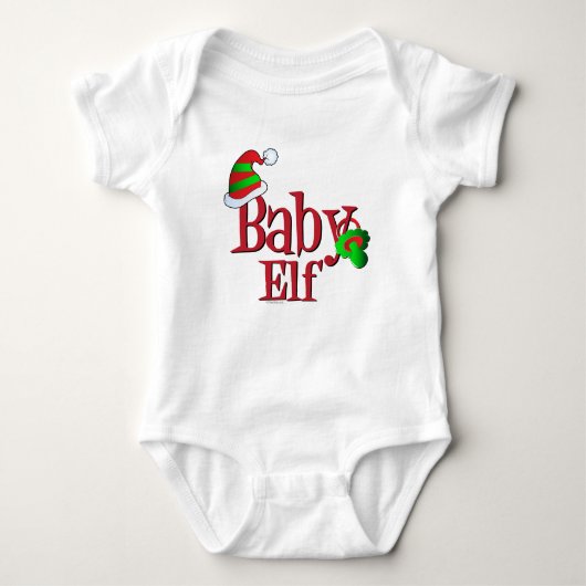 Schattigee kerst Baby Elf Romper (Voorkant)