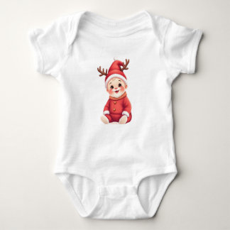 Schattigee kerst Baby outfit Romper