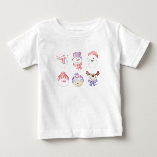 Schattigee kerst Baby Tshirt (Voorkant)