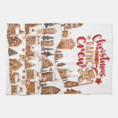 Schattigee Kerst Bakken Crew Gingerbread Man Huize Theedoek (Horizontaal)