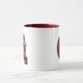 Schattigee kerst beer toevoegen monogram mok (Midden)