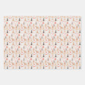 Schattigee kerst Boho Inpakpapier Vel (Voorkant 3)