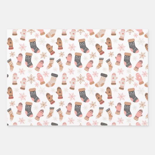 Schattigee kerst Boho Inpakpapier Vel (Voorkant)