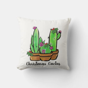 Schattigee kerst Cactus cactussen succulenten Kussen
