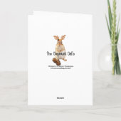 Schattigee kerst Chipmunk Feestdagen Kaart (Achterkant)