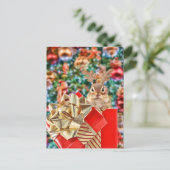 Schattigee kerst Chipmunk Feestdagenkaart (Staand voorkant)