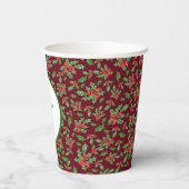 Schattigee Kerst Cookie Exchange Party Aangepaste  Papieren Bekers (Achterkant)